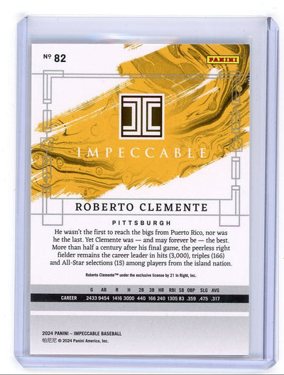 Roberto Clemente 2024 Panini Impeccable bronze #'d 57/99