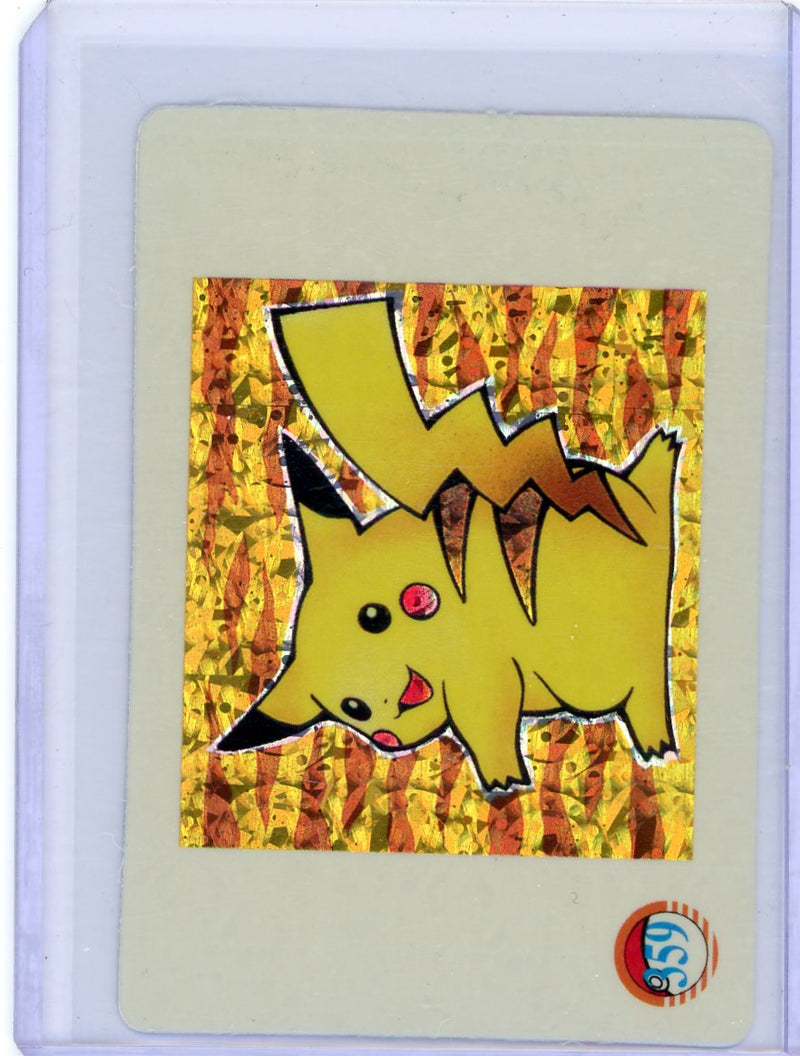 Pikachu Pocket Monsters (Pokémon) rainbow foil vending machine sticker 