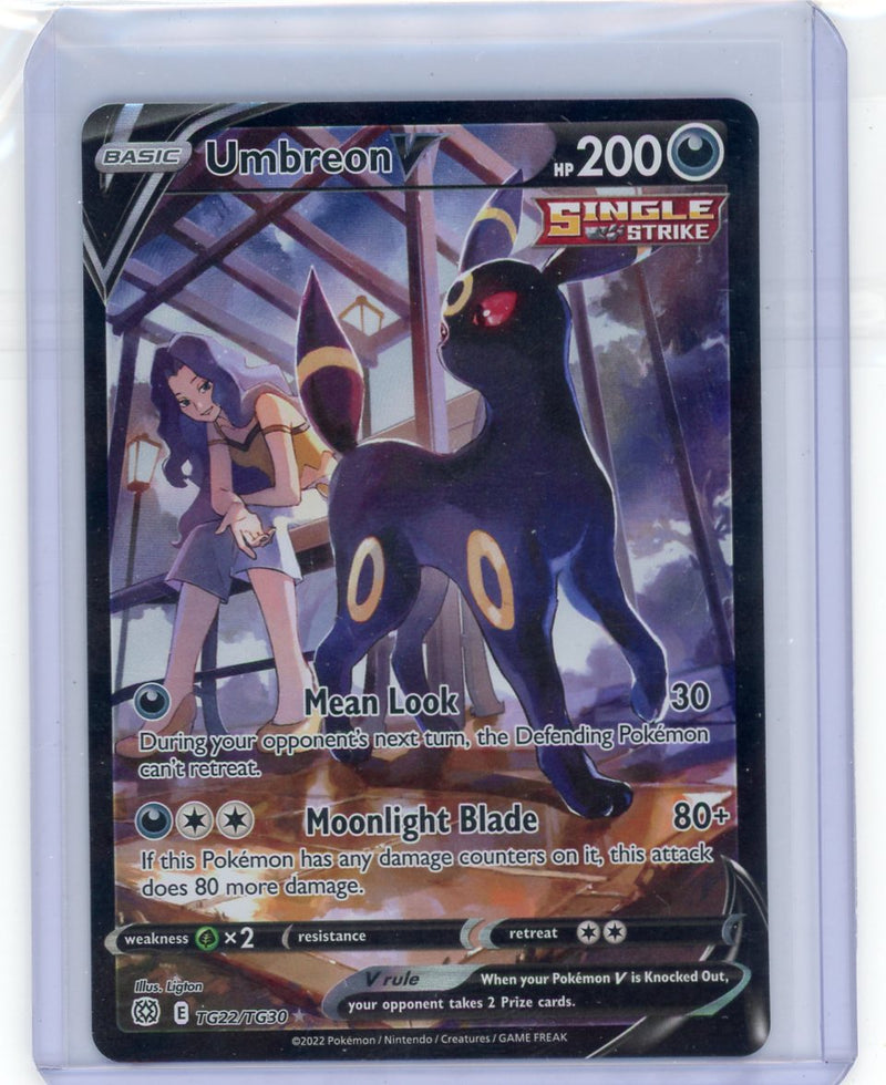 Umbreon V 2022 Pokemon rare holo TG22/TG30