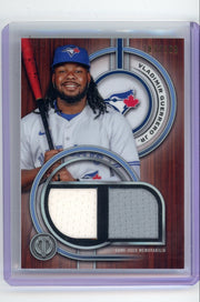 Vladimir Guerrero Jr. 2025 Topps Tribute dual game-used relics #'d 183/199
