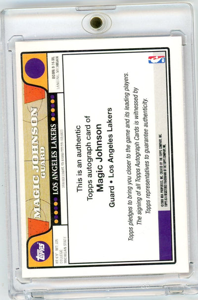 Magic Johnson 2008 Topps Basketball Red Border Autograph