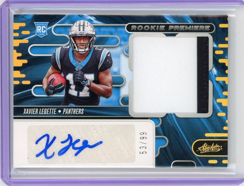 Xavier Legette 2024 Panini Absolute Rookie Premiere RPA 