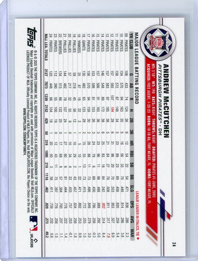 Andrew McCutchen 2025 Topps All-Star Game Orange Foil #'d 16/25