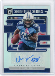 Chris Johnson 2021 Panini Donruss Optic Signature Series Autograph Holo