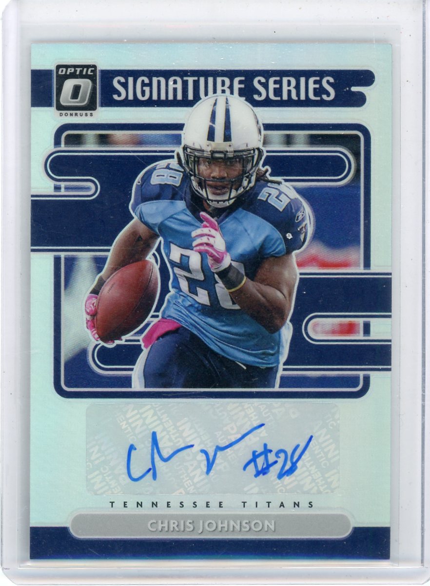 Chris Johnson 2021 Panini Donruss Optic Signature Series Autograph Holo