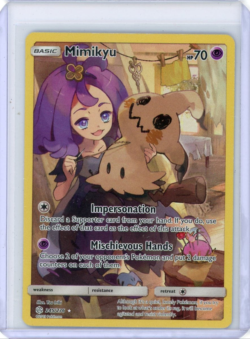 Mimikyu Pokémon Cosmic Eclipse Full-Art Secret Rare 