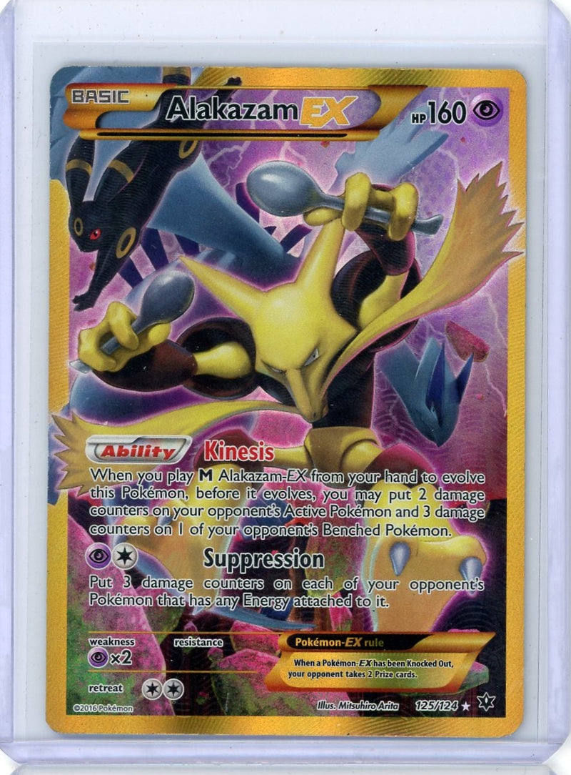 Alakazam EX Pokémon Fates Collide Gold Secret Rare 