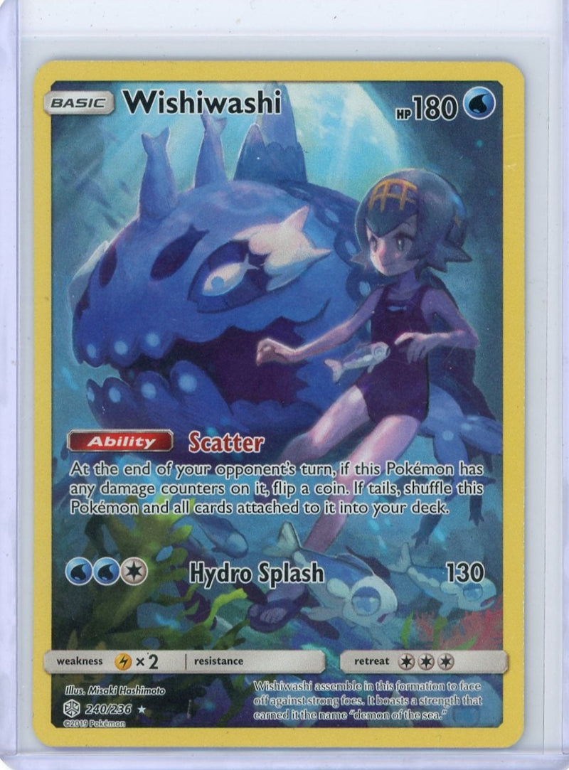 Wishiwashi Pokémon Cosmic Eclipse Full-Art Secret Rare 