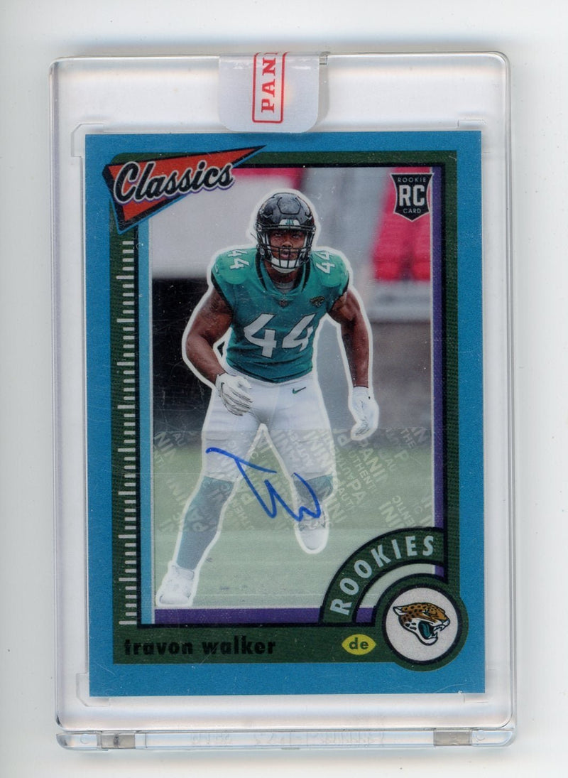 Travon Walker 2022 Panini Classics teal autograph rookie card 