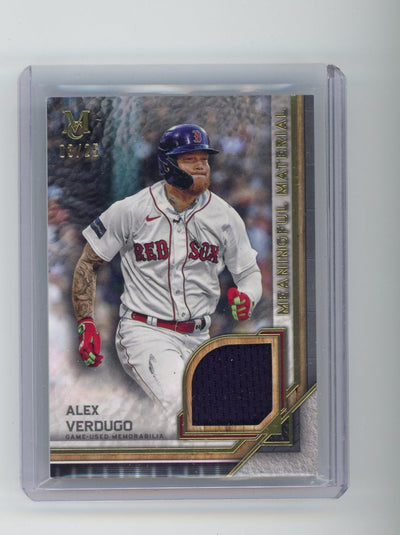 Alex Verdugo 2024 Topps Tribute Meaningful Material relic #'d 03/25