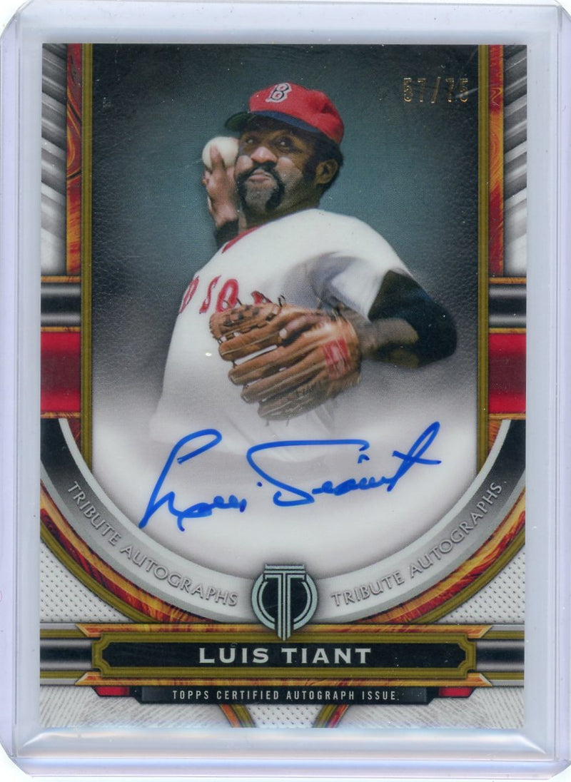 Luis Tiant 2023 Topps Tribute Autograph 
