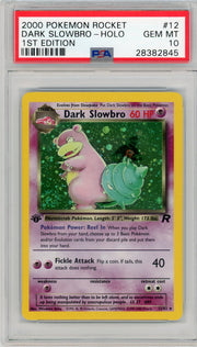 Dark Slowbro Pokémon Team Rocket 1st Edition Holo #12/82 PSA 10