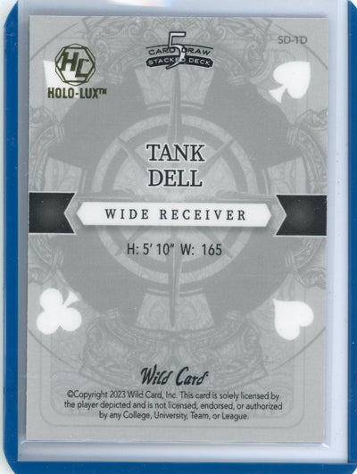 Tank Dell 2023 Wild Card Draw Stacked Deck rookie card #'d 1/2