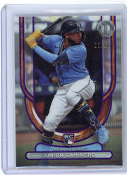 Junior Caminero 2024 Topps Tribute rookie card purple #'d 29/50