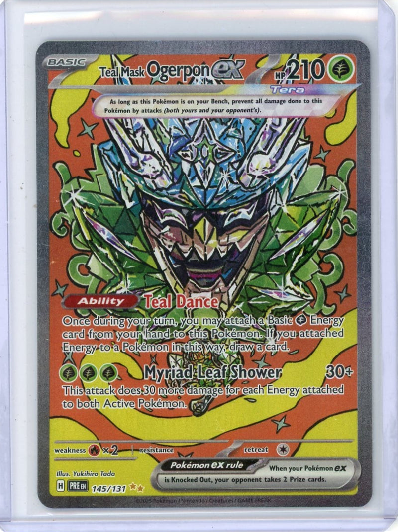 Teal Mask Ogerpon ex Pokémon Prismatic Evolutions Special Illustration Rare 