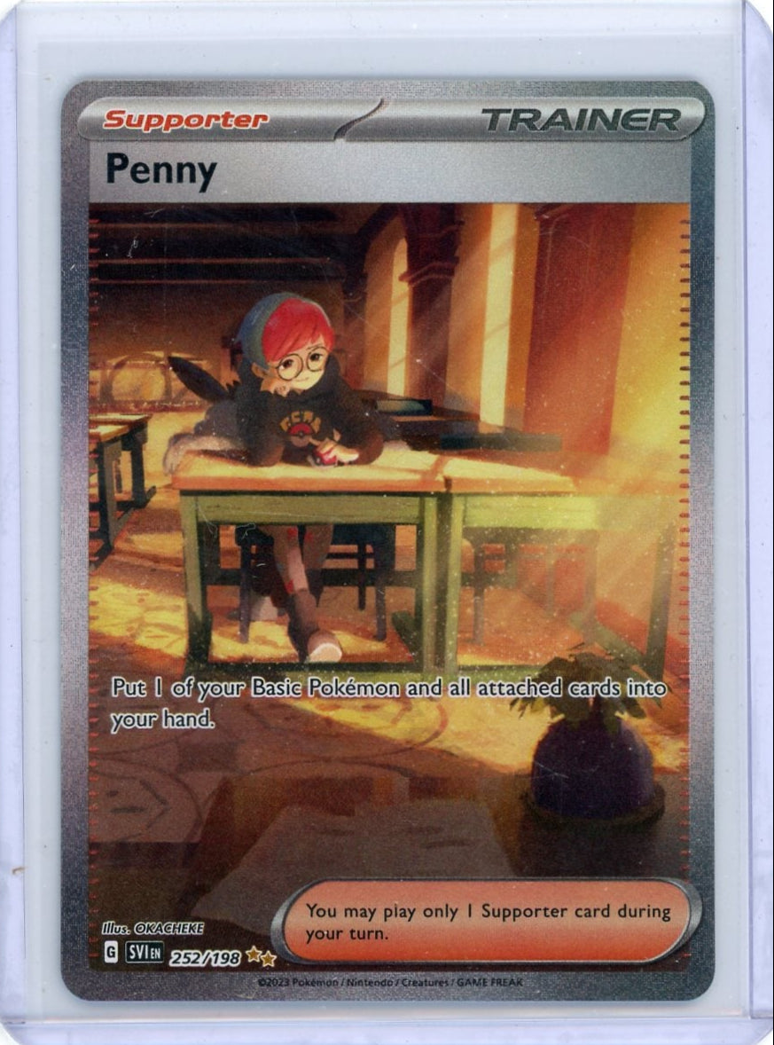 Penny Pokémon Scarlet & Violet Special Illustration Rare #252/198