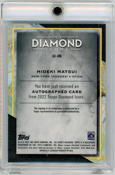 Hideki Matsui 2022 Topps Diamond Icons Autograph #'d 17/25