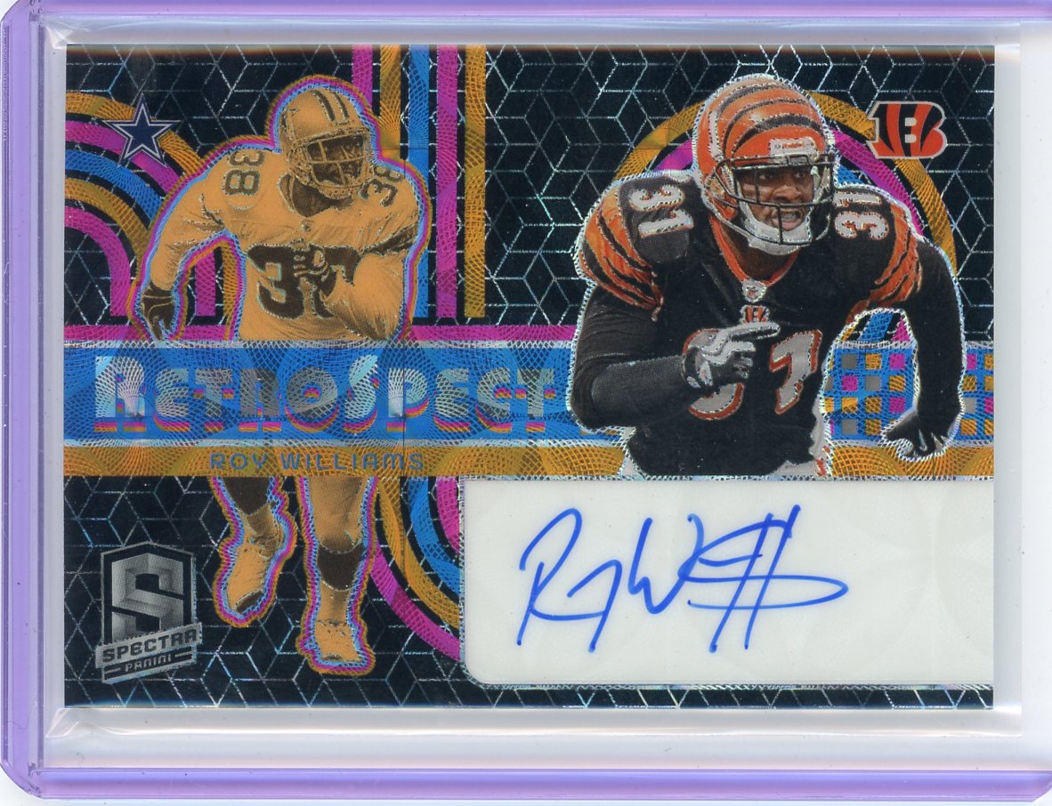 Roy Williams 2024 Panini Spectra Retrospect autograph #'d 32/35