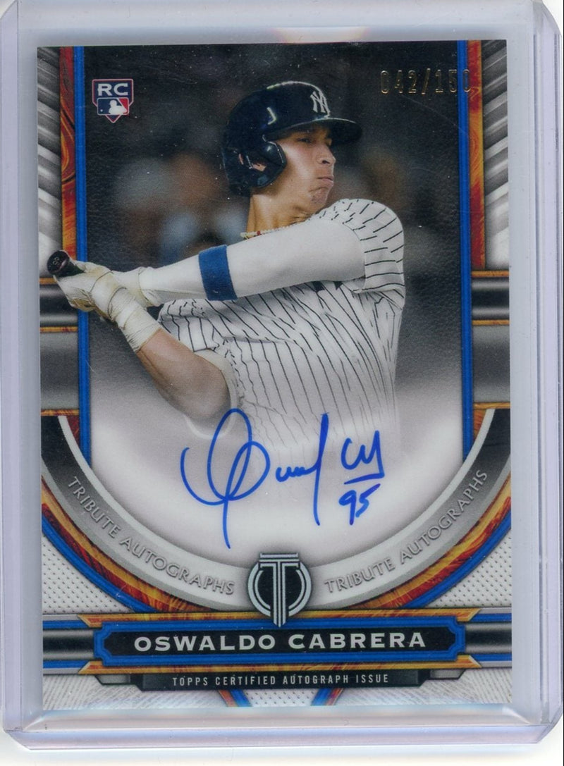 Oswaldo Cabrera 2023 Topps Tribute Autographs RC 