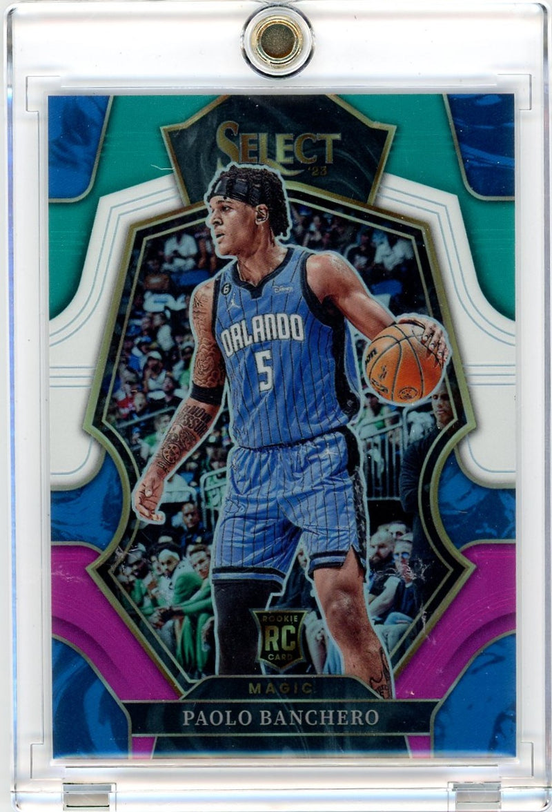 Paolo Banchero 2022 Panini Select Teal/White/Pink Prizm Rookie 