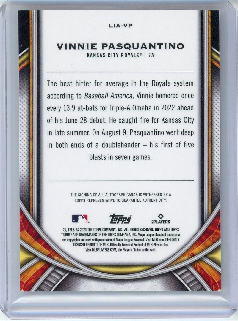 Vinnie Pasquantino Topps Tribute Autograph RC 