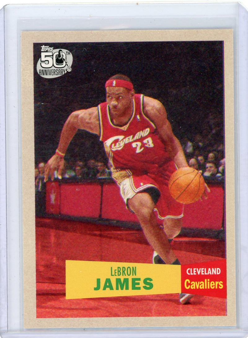 LeBron James 2007 Topps 50th Anniversary throwback