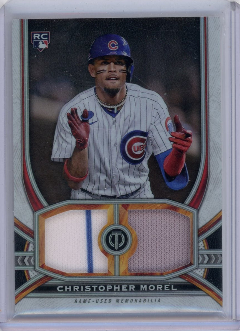 Christopher Morel 2023 Topps Tribute Dual Patch RC 