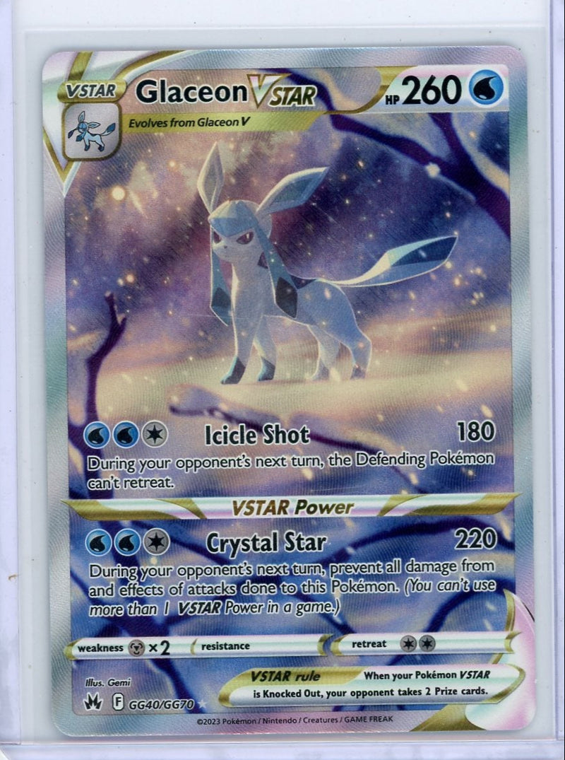 Glaceon Vstar Pokémon Crown Zenith Galarian Gallery 