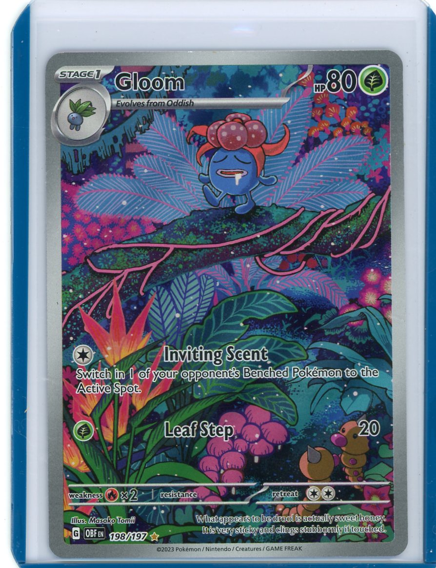 Gloom Pokémon Obsidian Flames Illustration Rare #198/197