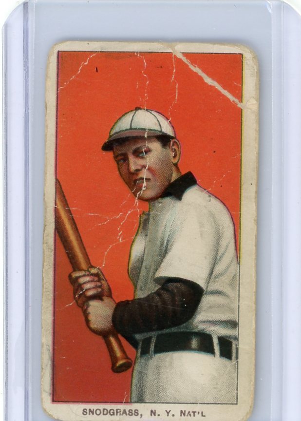 Fred Snodgrass 1909-11 Sweet Caporal batting