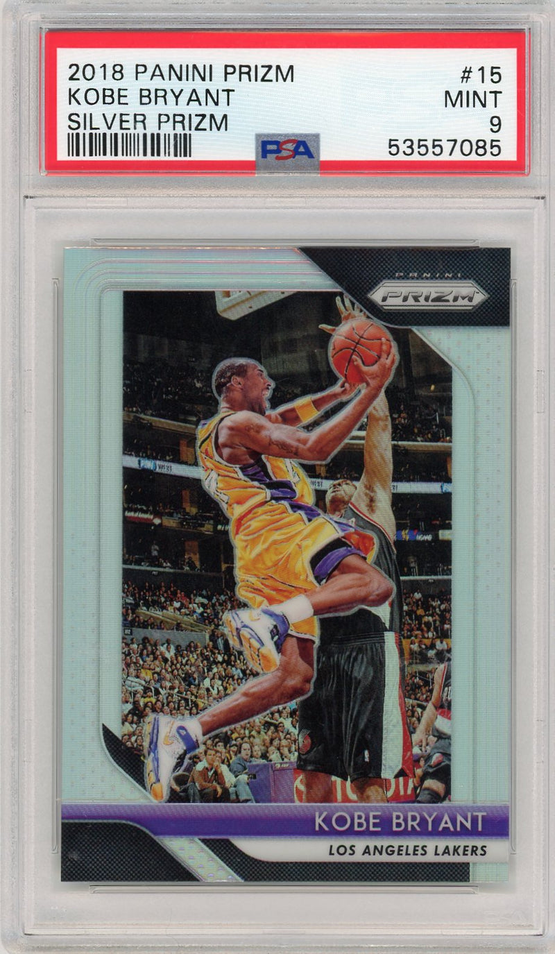 Kobe Bryant 2018 Panini Prizm Silver PSA 9