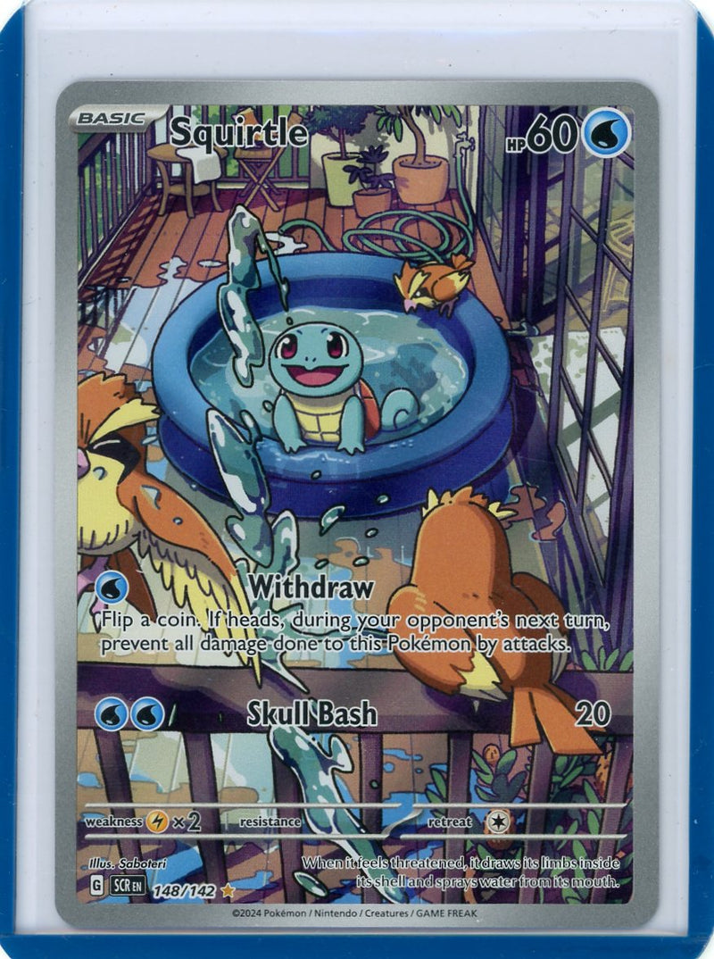 Squirtle Pokémon Scarlet & Violet Stellar Crown Illustration Rare 