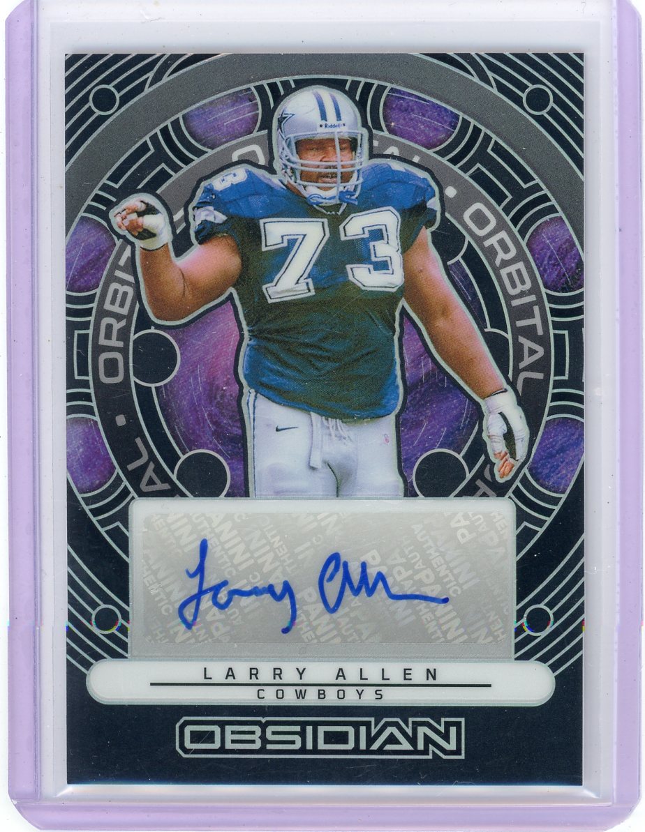 Larry Allen 2024 Panini Obsidian Orbital autograph