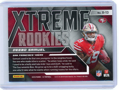 Deebo Samuel 2019 Panini XR Xtreme Rookies holo #'d 20/25