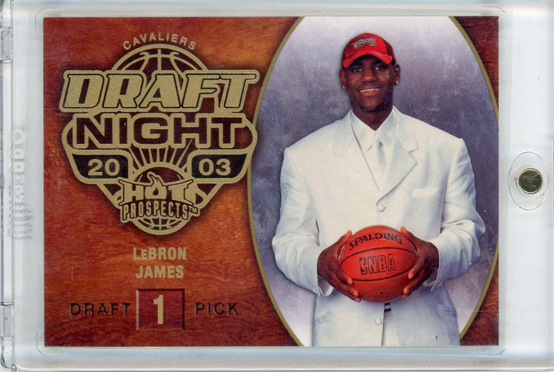 LeBron James 2008-09 Fleer NBA Hot Prospects Draft Night 