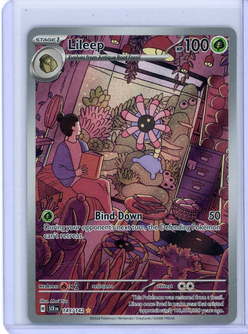 Lileep Pokémon Stellar Crown Illustration Rare #145/142