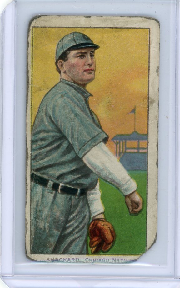 Jimmy Sheckard 1910-11 Tolstoi T206 Glove Showing