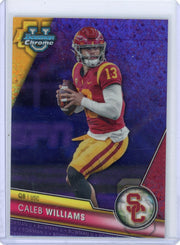 Caleb Williams 2023 Bowman U Chrome Purple Mini Diamond Refractor #'d 126/399