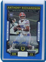 Anthony Richardson 2023 Score Football Signatures Artist's Proof #'d 19/35 RC