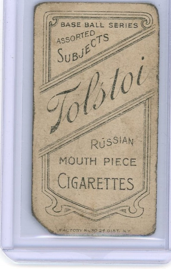 Jimmy Sheckard 1910-11 Tolstoi T206 Glove Showing