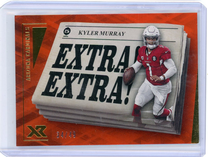 Kyler Murray 2021 Panini XR Extra Extra orange foil 