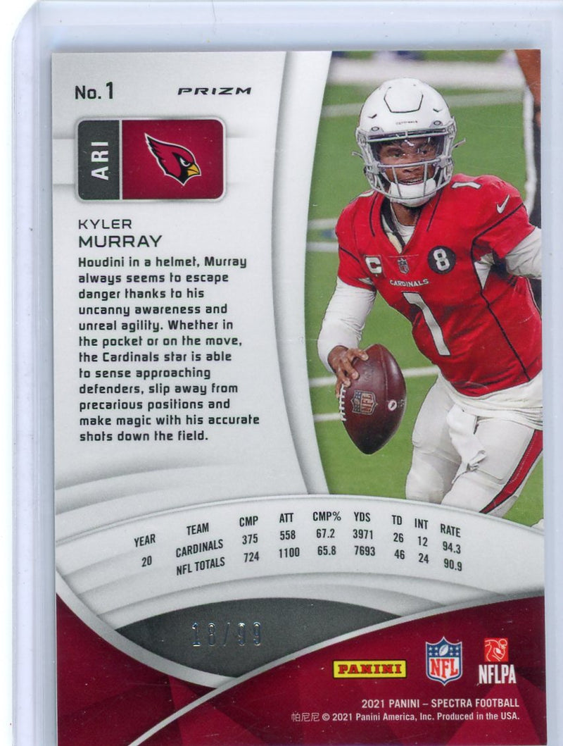 Kyler Murray 2021 Panini Spectra Celestial prizm 