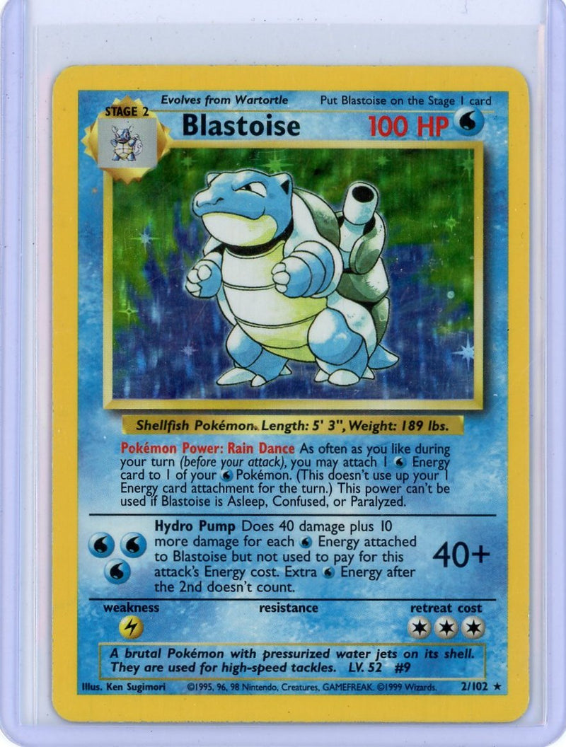 Blastoise Pokémon Base Set Holo 