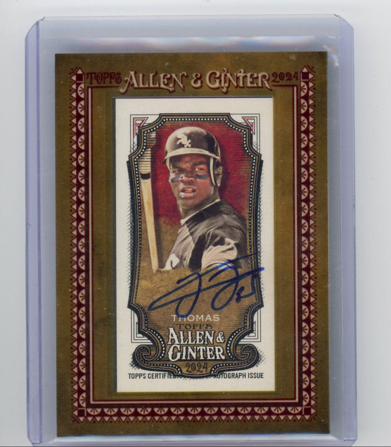 Frank Thomas 2024 Topps Allen & Ginter mini framed autograph