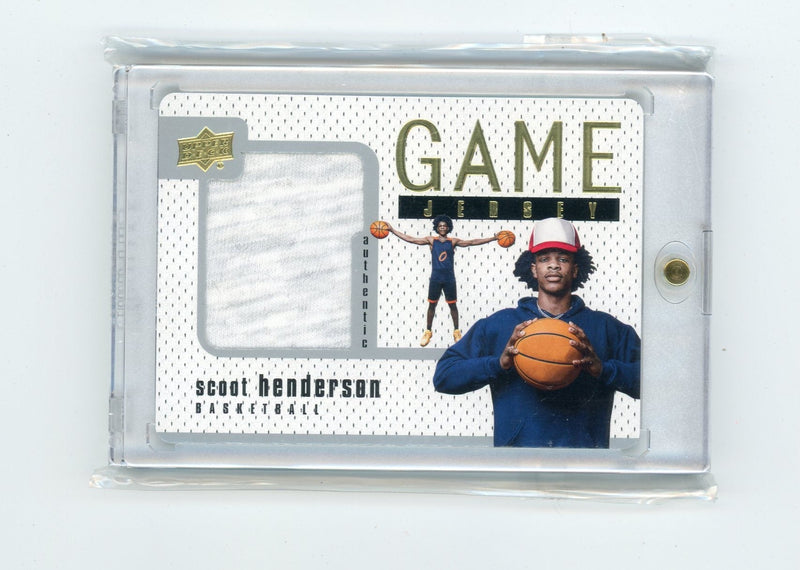 Scoot Henderson 2023 Upper Deck Goodwin Champions Game Jersey relic