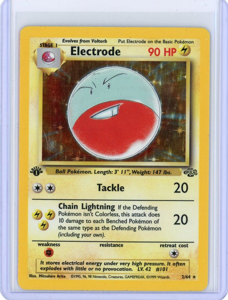 Electrode Pokémon 1st Edition Jungle Holo 