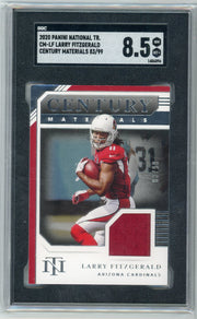 Larry Fitzgerald 2020 Panini National Treasures Century Materials #'d 83/99 SGC 8.5