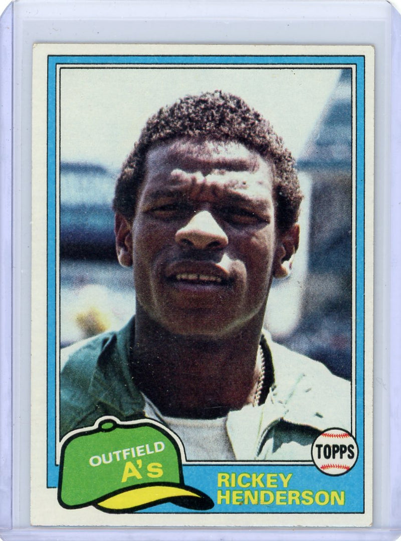 Rickey Henderson 1981 Topps 