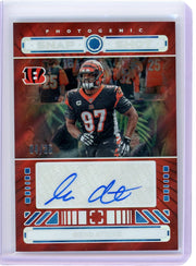 Geno Atkins 2024 Panini Photogenic Snap Shot autograph orange #'d 04/25