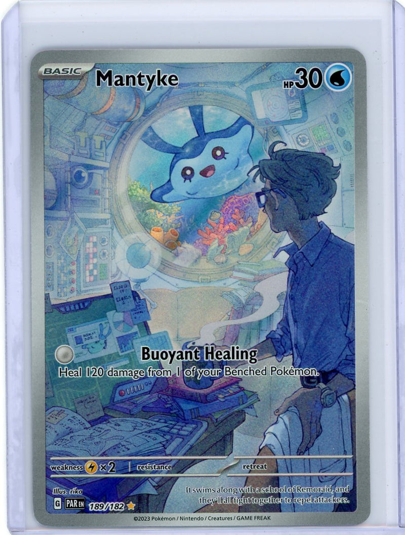 Mantyke Pokémon Paradox Rift Illustration Rare 